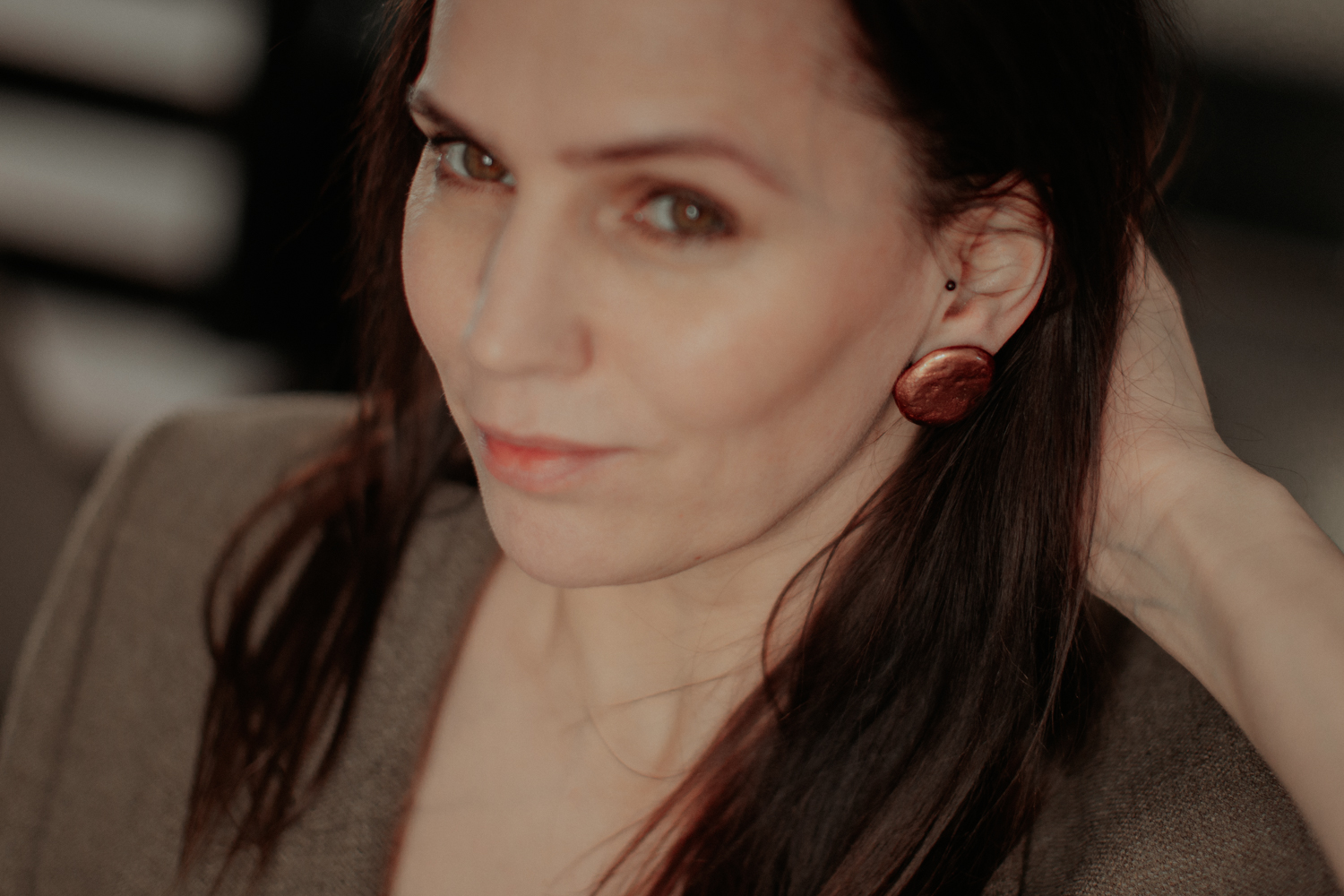 Auskari "Staburaga akmeņi" - brūni - Image 5