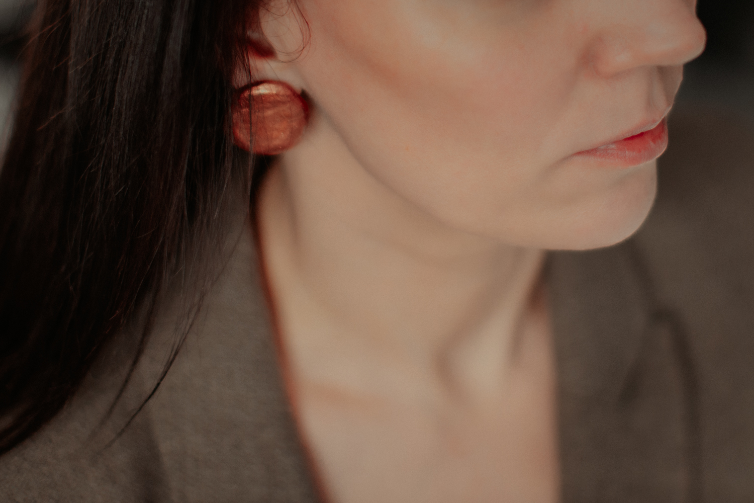 Auskari "Staburaga akmeņi" - brūni - Image 4