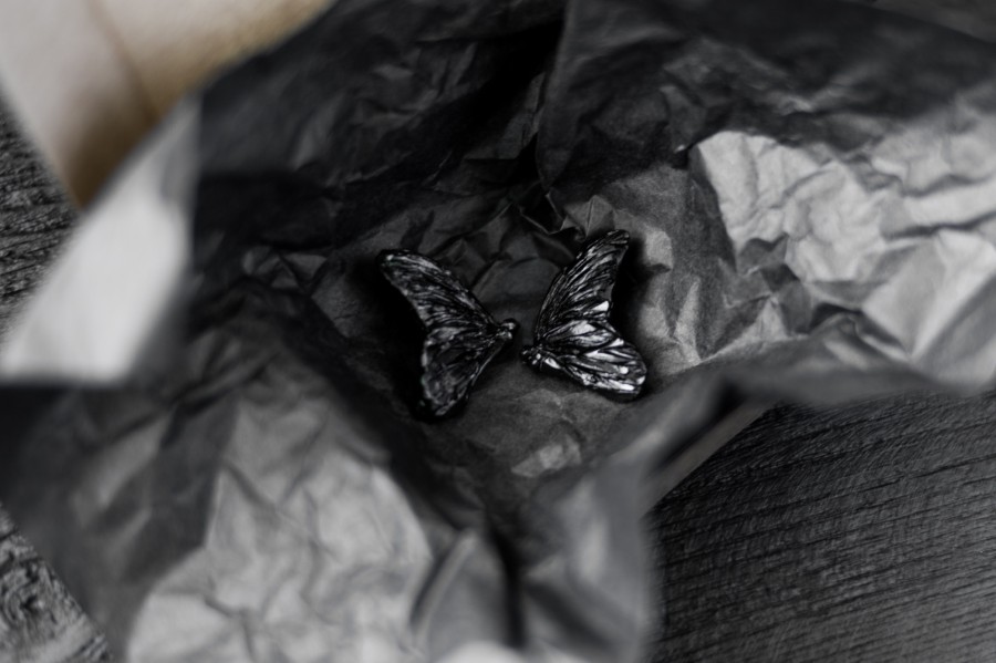 Auskari "Taurenis" melns - Image 4