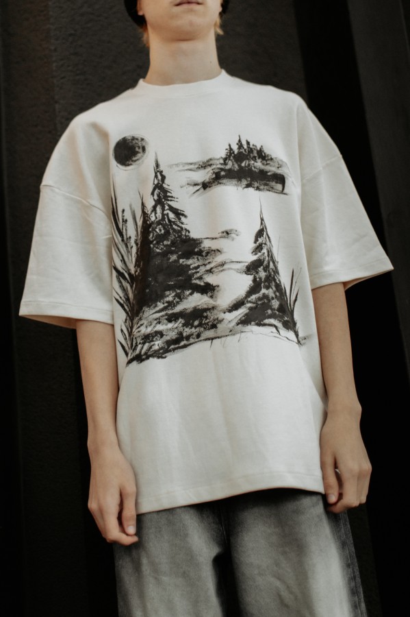 T-krekls ar gleznu “Egles” M