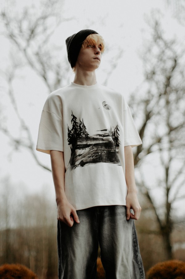 T-krekls ar gleznu “Mežmala” S