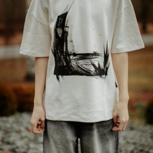 T-shirt with painting “Sea” S