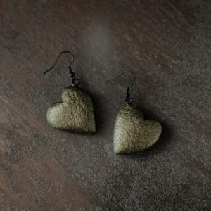 Āķu auskari "Zaļās meža sirdis"