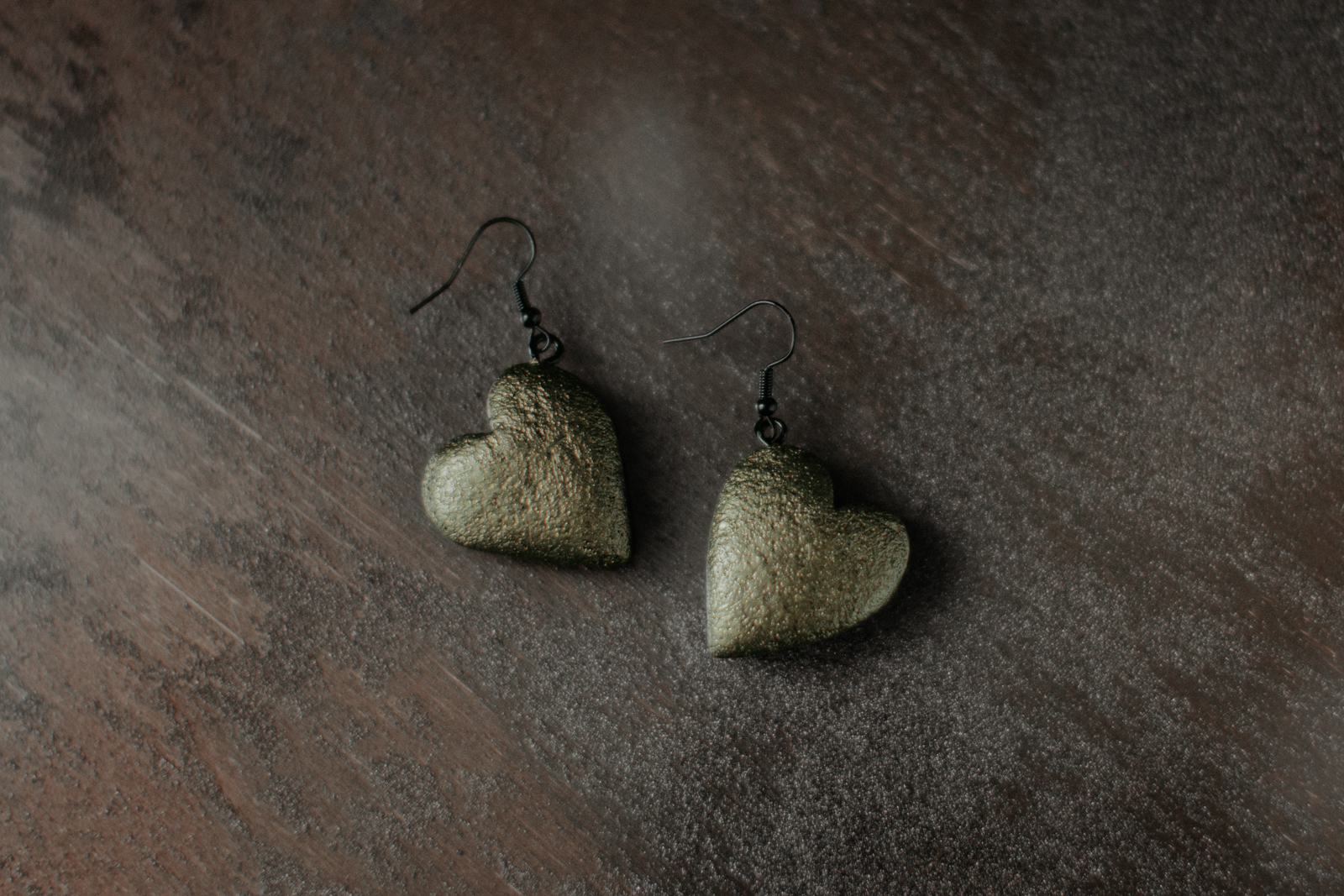 Āķu auskari "Zaļās meža sirdis"